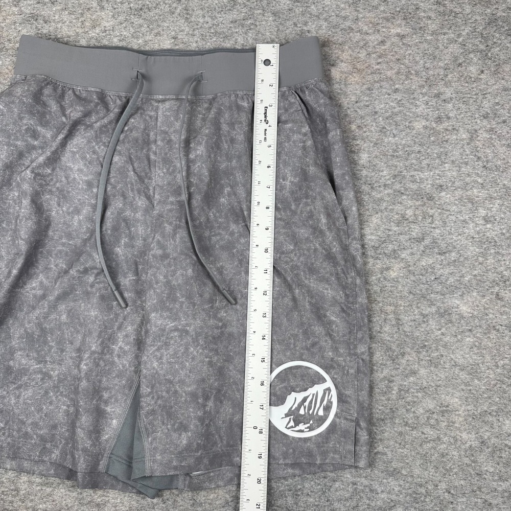 Lululemon T.H.E. Short 9" Linerless Gravel Dust Asphalt Grey Multi Mens Medium M - Picture 9 of 12